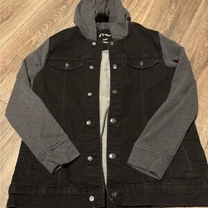 Art Class Black and Gray Hooded Jacket